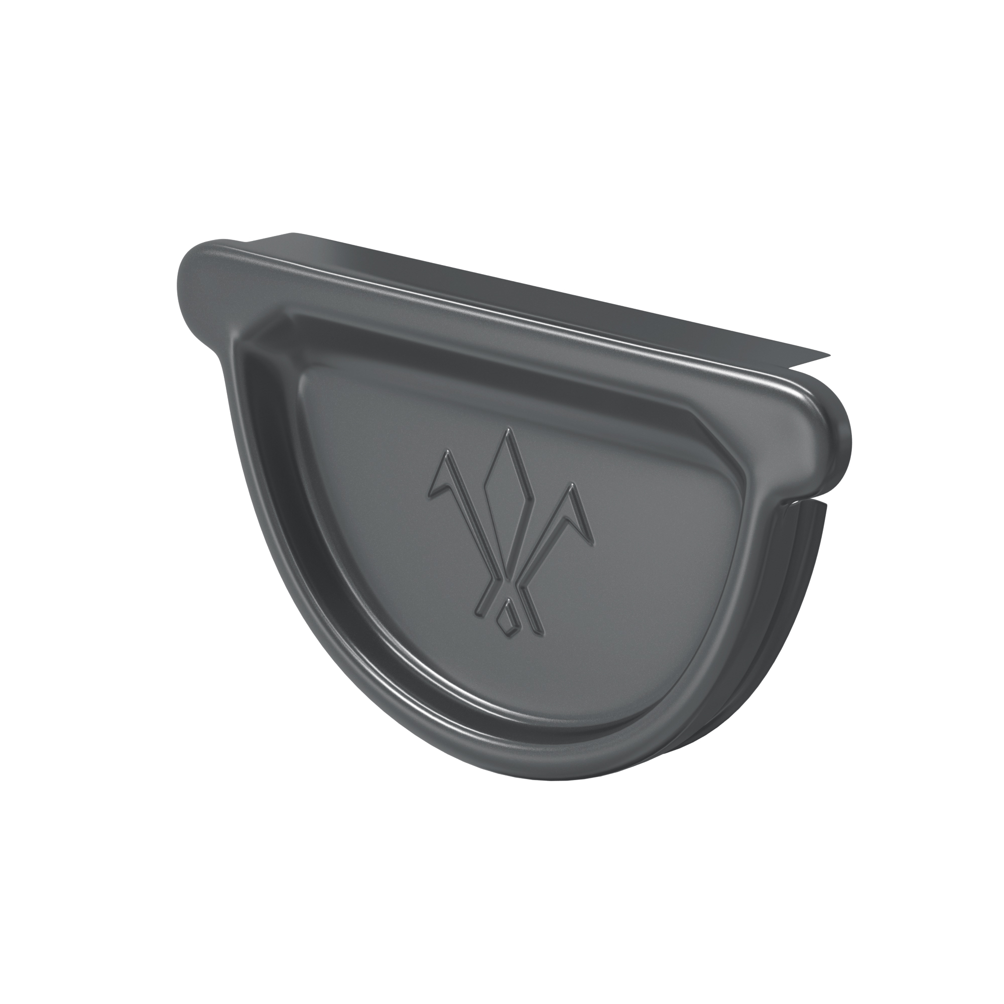 Заглушка желоба универсальная с резиновым уплотнителем, типоразмер водостока 90/125 (с покрытием PURAL)