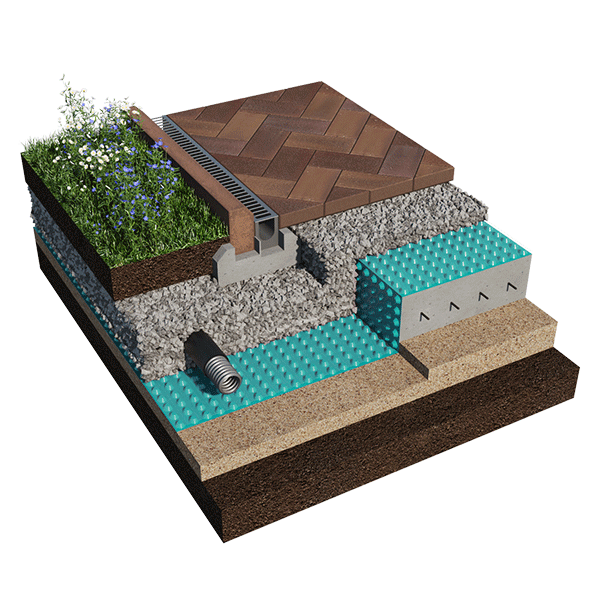 Техническое решение \"Организация дренажа при мощении территорий на ...